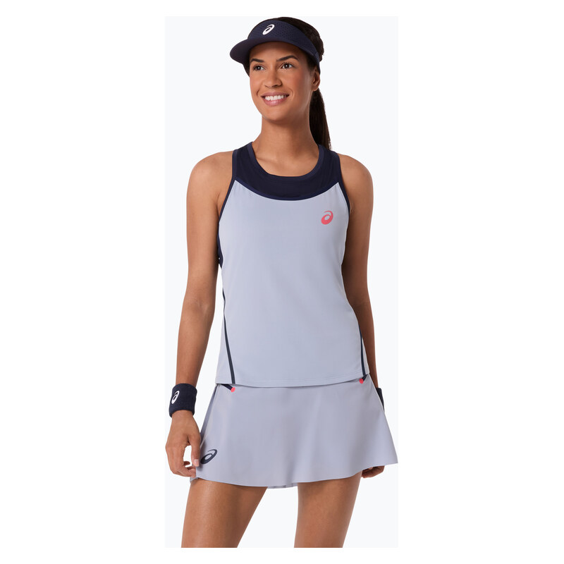 Dámské tenisové tílko ASICS Match Tank W grey/blue