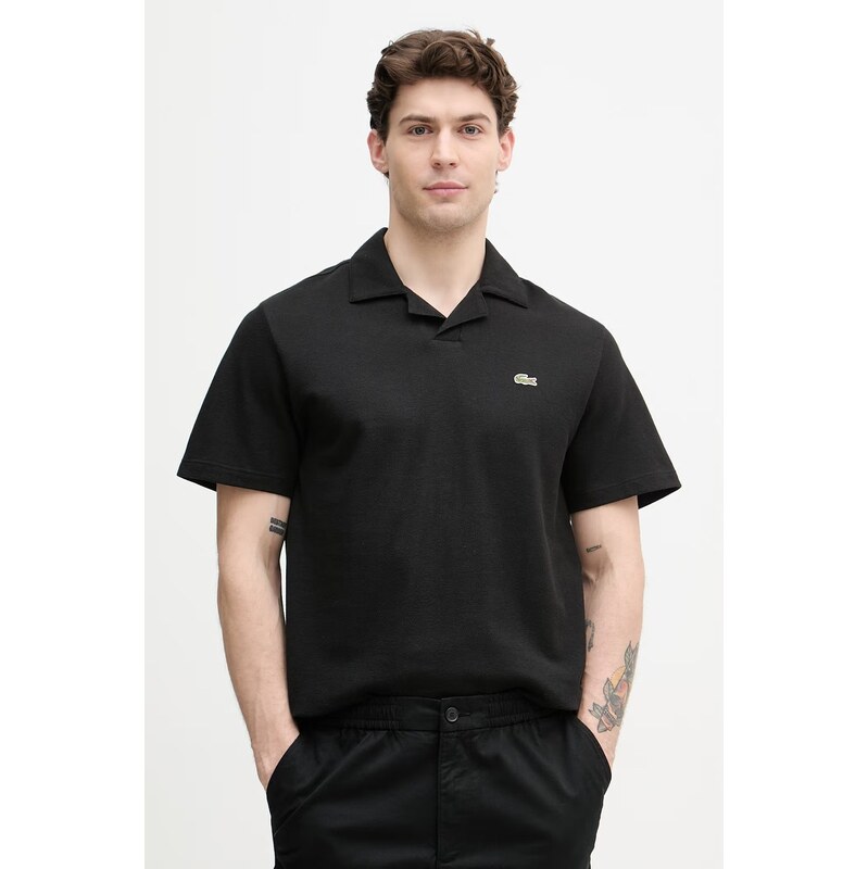 Lacoste polo pánské s příměsí lnu