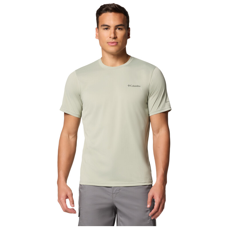 Pánské Tričko s krátkým rukávem COLUMBIA COLUMBIA HIKE CREW 1990391348 – Olivová