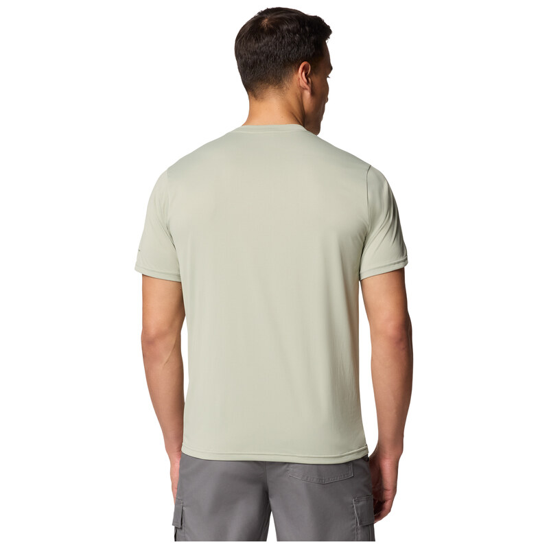 Pánské Tričko s krátkým rukávem COLUMBIA COLUMBIA HIKE CREW 1990391348 – Olivová