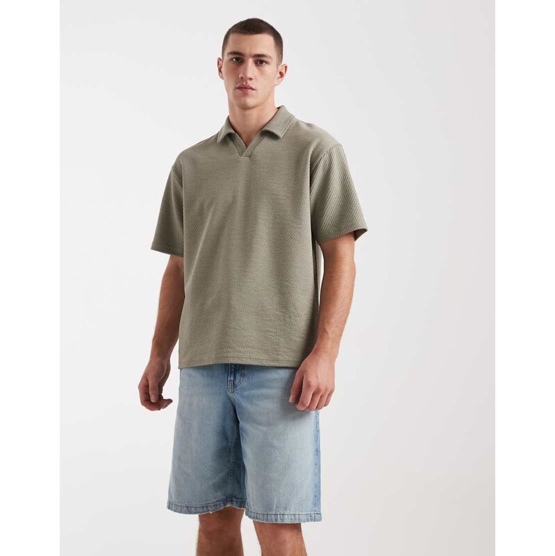 Cotton On baggy denim short in casette blue