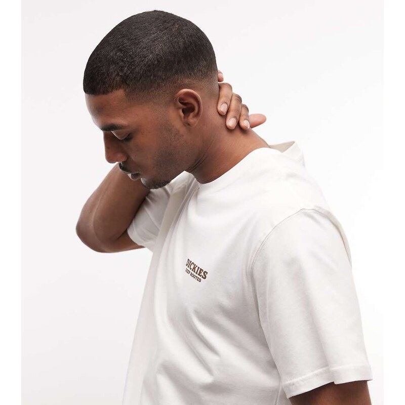 Dickies Sunflower back print t-shirt in off white - exclusive to ASOS