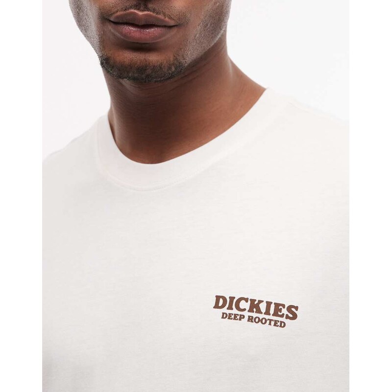 Dickies Sunflower back print t-shirt in off white - exclusive to ASOS