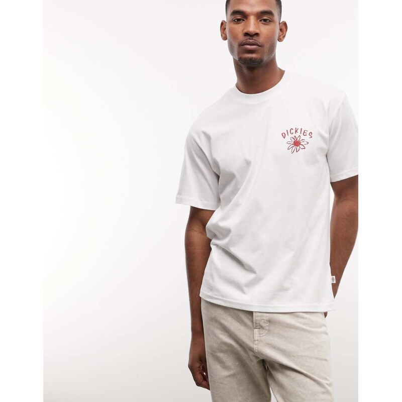 Dickies Cherry Fork backprint t-shirt in white - exclusive to ASOS