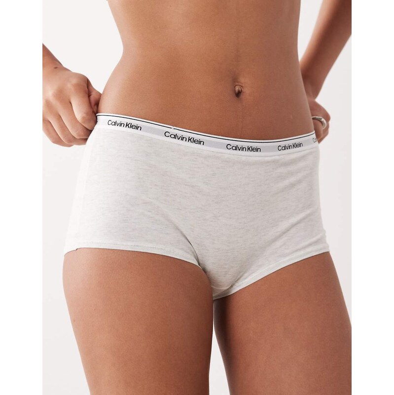 Calvin Klein Icon Logo boy shorts in white 114853684
