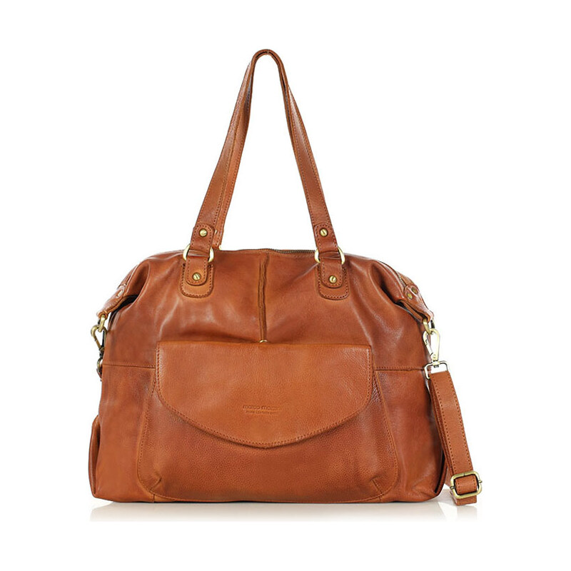 Kožená kabelka Marco Mazzini M106 camel 106277137