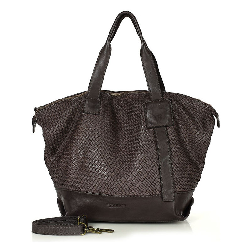 Shopper bag kabelka Marco Mazzini MM257 tmavě hnědá