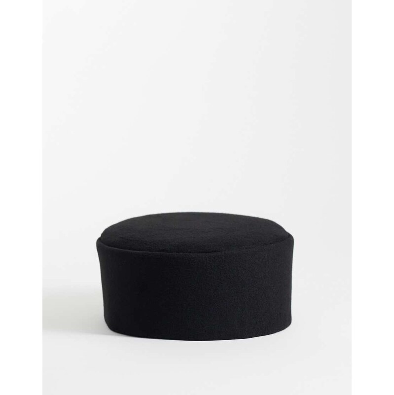 ASOS DESIGN pillbox hat in black 114853821