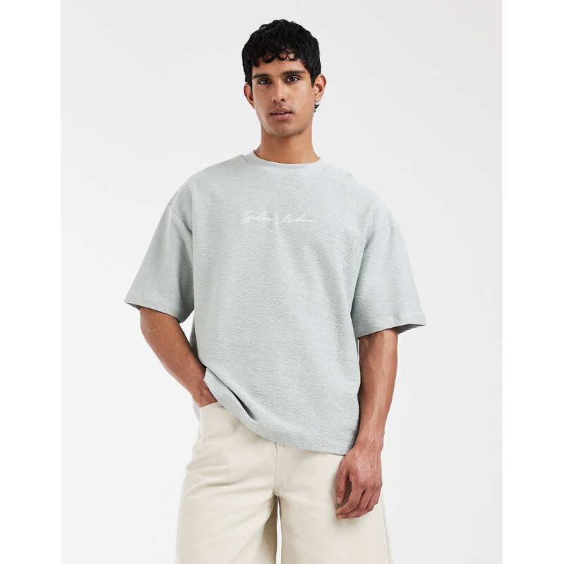ASOS DESIGN super heavyweight oversized t-shirt in with chest
