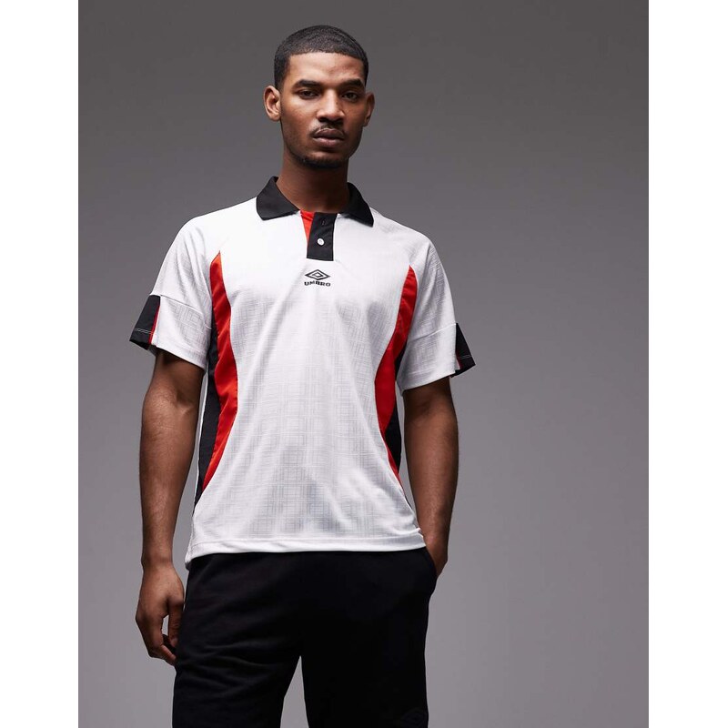 Umbro football shirt in white and black