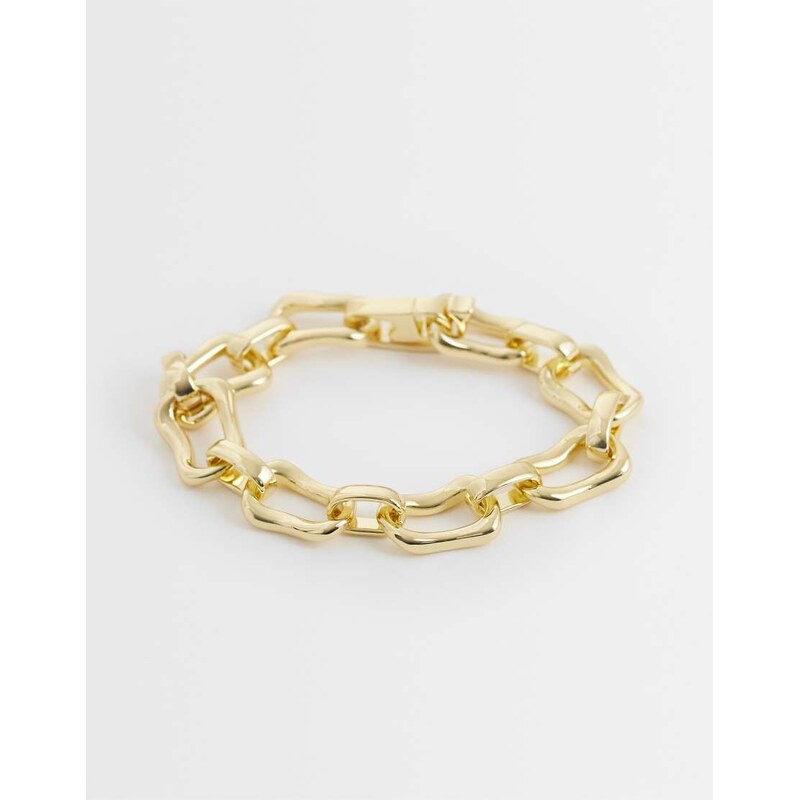 Pieces chunky bracelet in gold tone 114856355