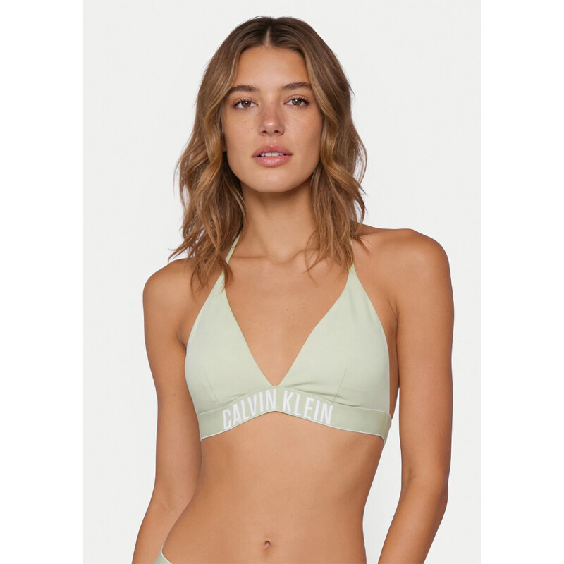 Dámské plavky Calvin Klein Q61222 + Q61220 Sv. zelená