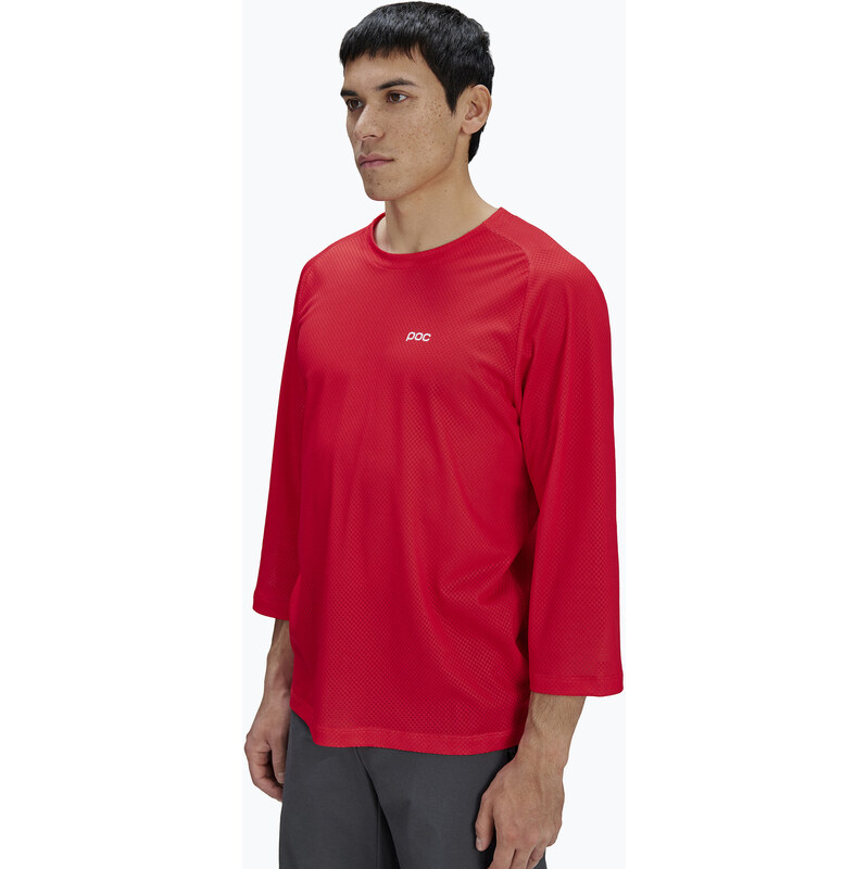 Pánský cyklistický dres POC Motion Air Jersey 3/4 prismane red