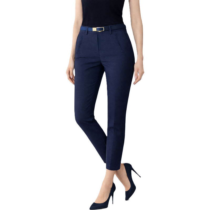 M.Sara - Womens 7/8 Chino Trousers + Belt - Dm2896j-11