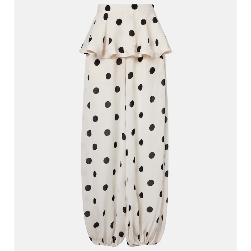 Adriana Degreas Polka-dot balloon pants