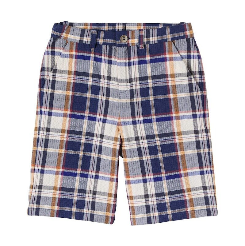 Bonpoint Elois checked cotton shorts