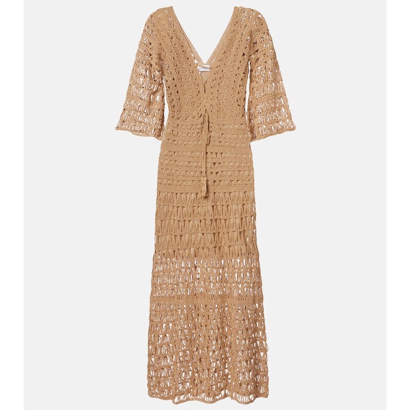 Anna Kosturova Marissa cotton crochet maxi dress
