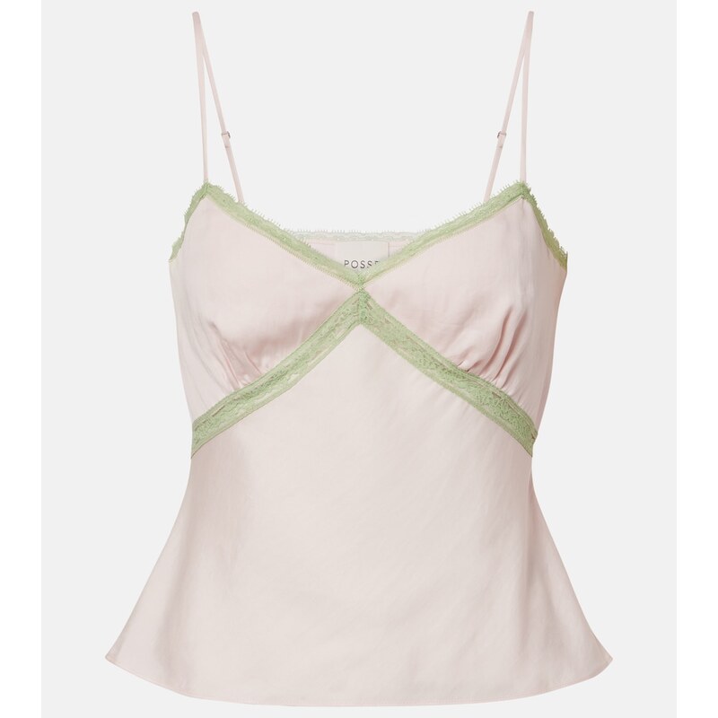 Posse Perla lace-trimmed camisole
