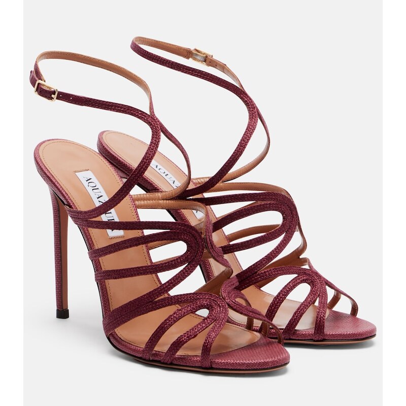 Aquazzura Serenade raffia sandals