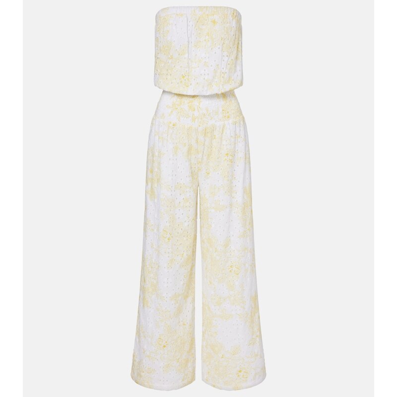 Melissa Odabash Naomi broderie anglaise cotton jumpsuit