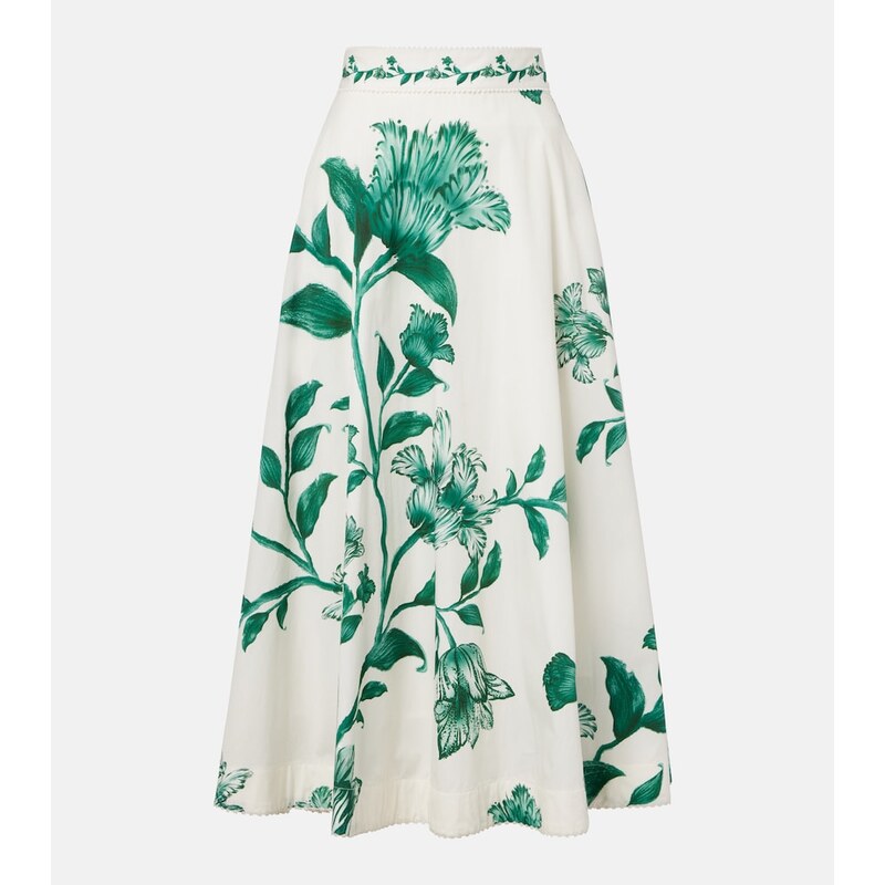 Agua by Agua Bendita Bergamota embellished floral cotton midi