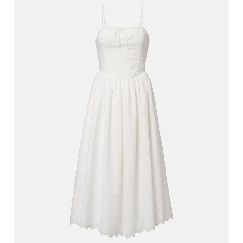 Faithfull Tulla broderie anglaise midi dress