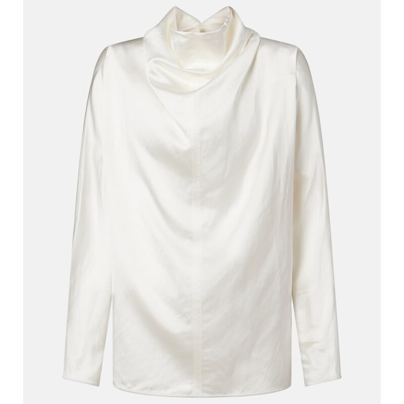 Toteme Draped satin blouse