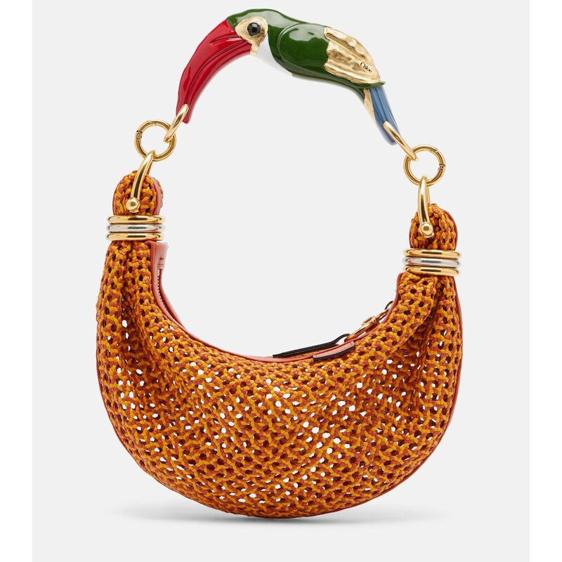 Chloé Bracelet Small woven leather shoulder bag