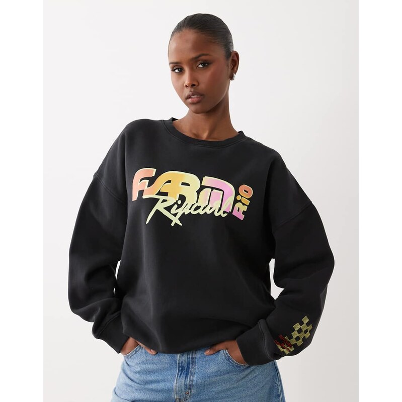 Ripcurl Rip Curl X Farm Rio sweatshirt in black