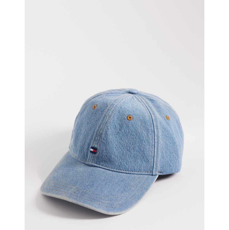 Tommy Hilfiger flag logo cap in denim blue
