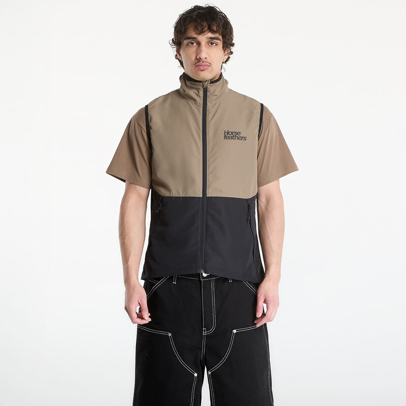 Vesta Horsefeathers Hill Vest Taupe/ Black M
