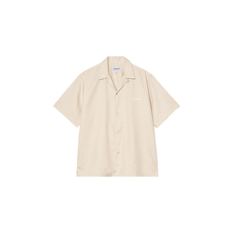 Carhartt WIP S/S Delray Shirt Offwhite Muži - Košile Carhartt WIP - Krémová - I031465_3M7_XX-M