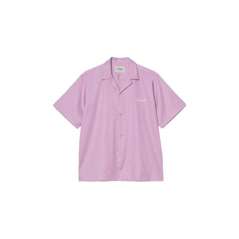 Carhartt WIP S/S Delray Shirt Purple Muži - Košile Carhartt WIP - Fialová - I031465_3N7_XX-M