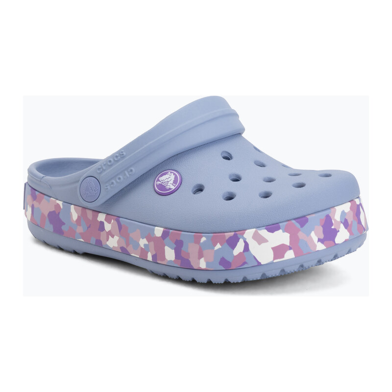 Dětské nazouváky Crocs Crockband Glow Confetti Band blue haze