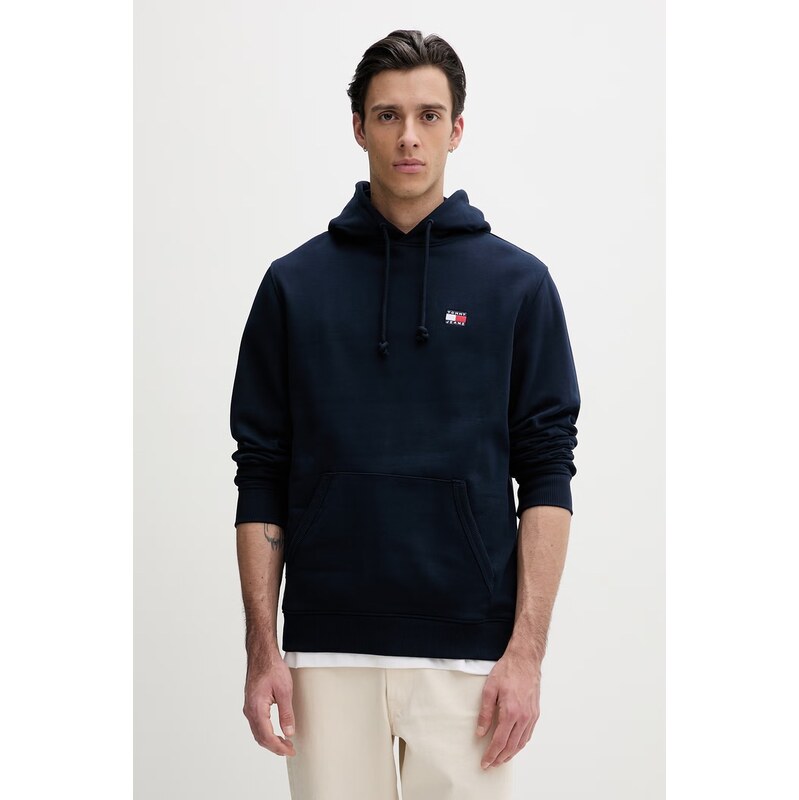 Tommy Jeans mikina s kapucí pánská bavlněná