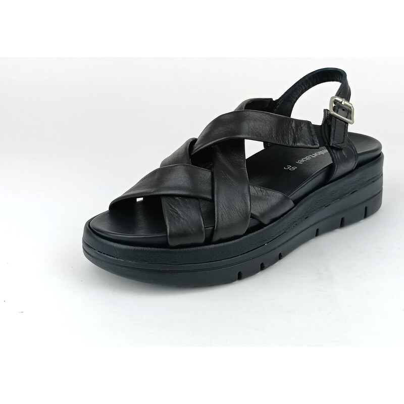 Comfortabel Dámské sandály na klínku Comfortable 710259-01 černé