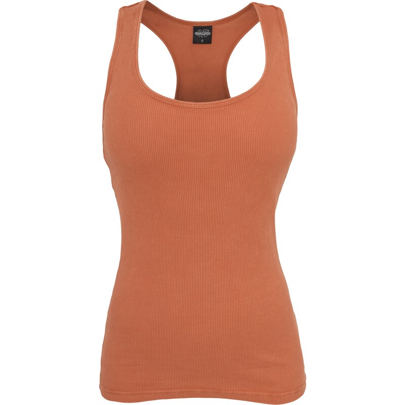 Urban Classics Ladies Faded Tanktop T-Shirt orange