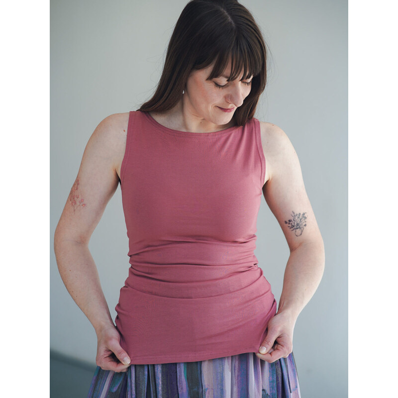 MINILE Oboustranné tílko Bavlna Blush - XS 114865112