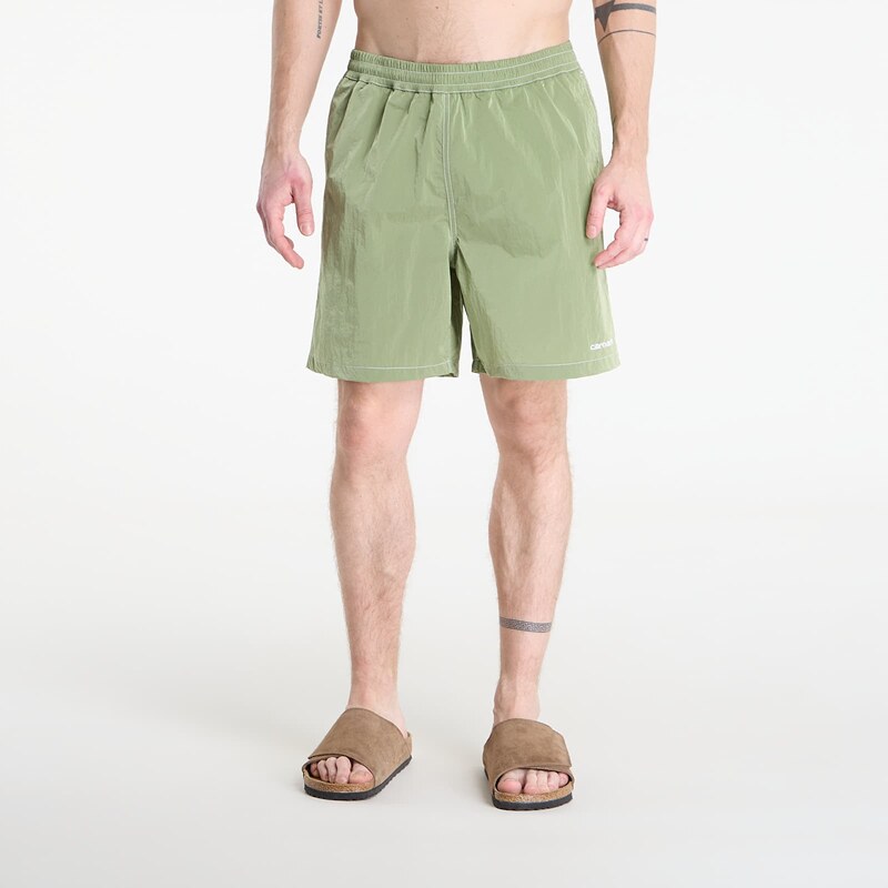 Plavky Carhartt WIP Canby Swim Trunks Gentle Green/ White M