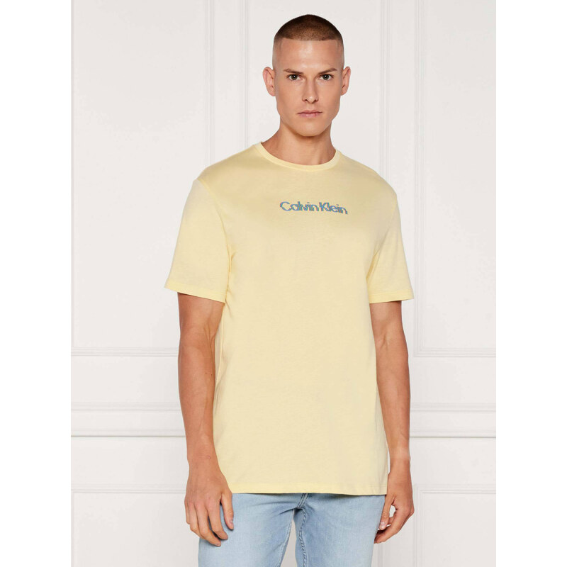 Calvin Klein pánské žluté tričko