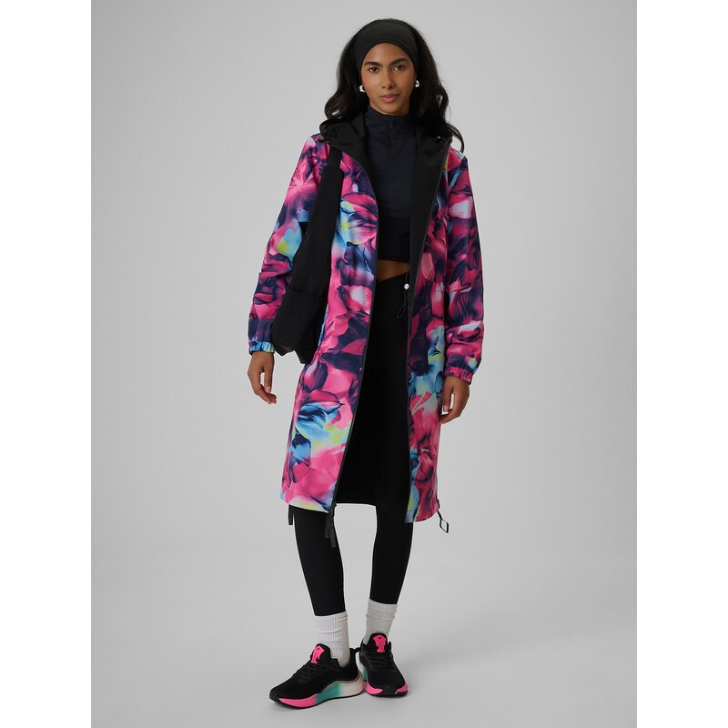 4F Oboustranná dámská přechodová parka membrána 5000 - multicolor