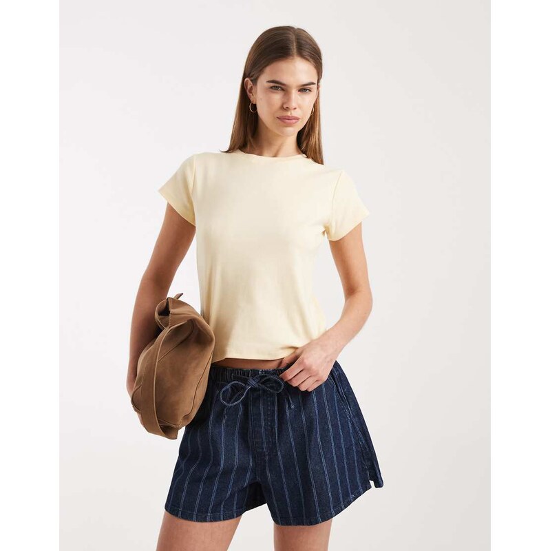 Cotton on 90s baby tee in vanilla glow-White 114866919