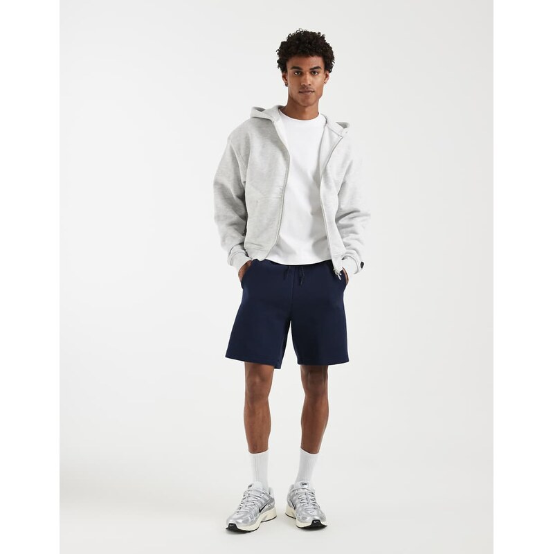 Nike Tech Fleece knit shorts in navy