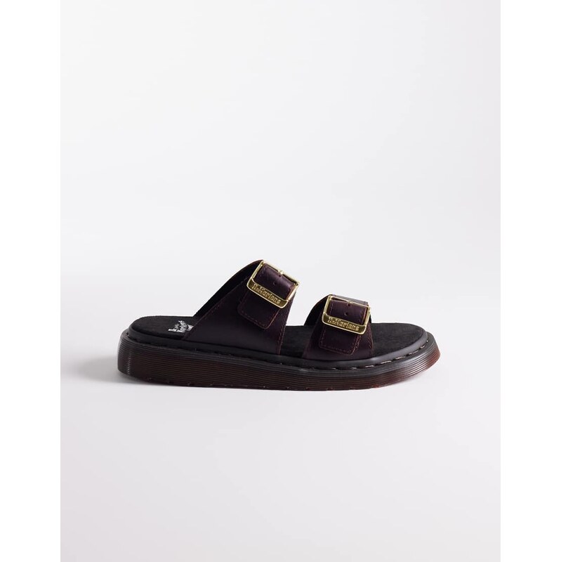 Dr Martens Josef slide sandal in dark brown