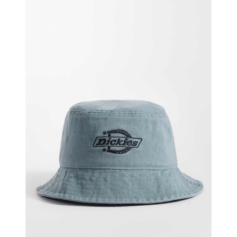 Dickies Lockland bucket hat in blue denim-Grey