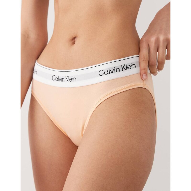 Calvin Klein Icon Cotton Modal bikini briefs in peach-Orange 114866870