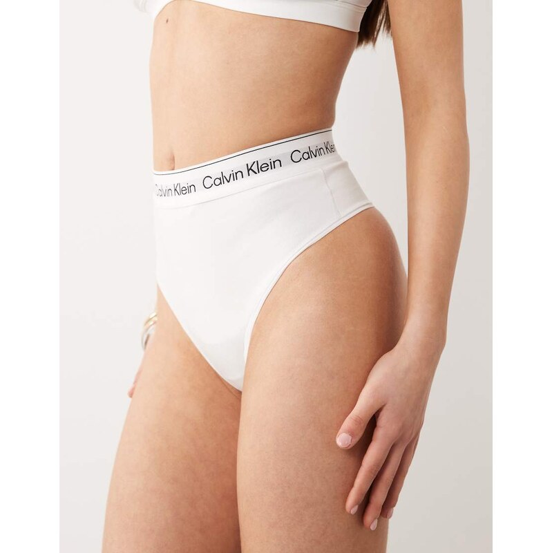Calvin Klein Shapewear Icon Cotton Modal thong in white