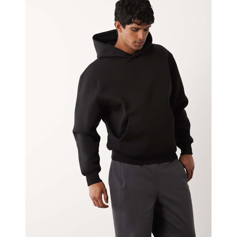 ASOS DESIGN heavyweight relaxed hoodie in scuba-style fabric in