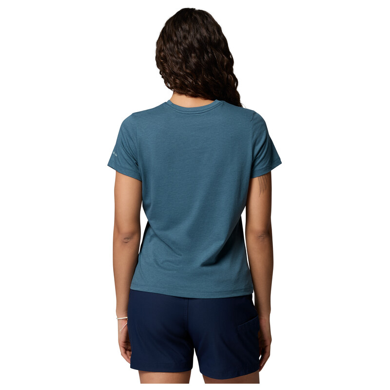 Dámské Tričko s krátkým rukávem COLUMBIA RUBY SPRINGS GRAPHIC FITTED SS 2120061429 – Modrá