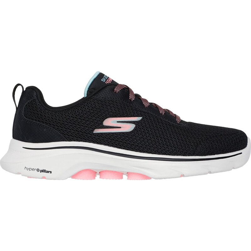 Skechers Ženy GO WALK 7 - Kaylor Shoes v Černá/Růžový, Velikost